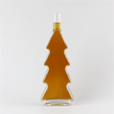 The pine tree shape 500ml glass bottle 