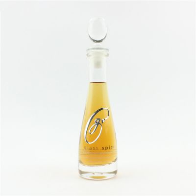 Exquisite liquor glass bottle with cap 