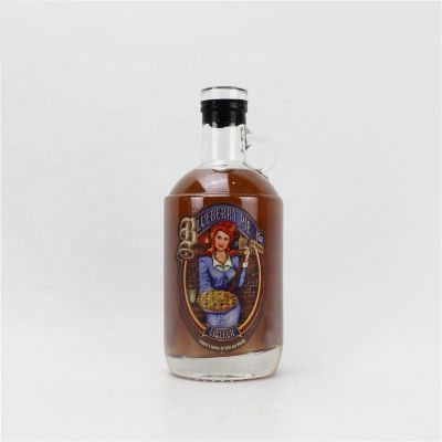 Luxury vodka glass bottle exquisite liquor glass bottle 375ml