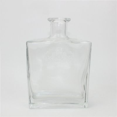 Super exquisite square vodka glass bottle 750ml