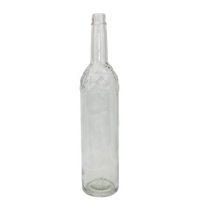 Long neck high quality exquisite liquor glass bottle 500ml