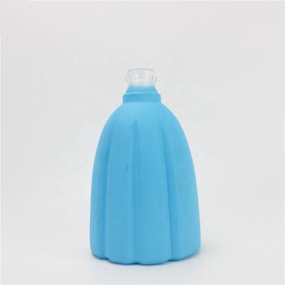 Unique 530ml liquor glass bottle sky blue worth collecting