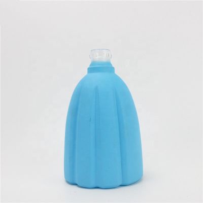 Unique 530ml liquor glass bottle sky blue worth collecting