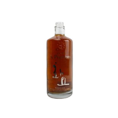 Hotselling high quality super flint vodka bottle empty bottle 