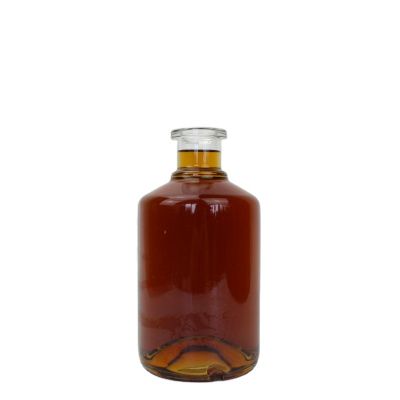 Super Flint Manufacturers 700ml botellas de vidrio licor Empty Clear Liquor glass bottle with cork