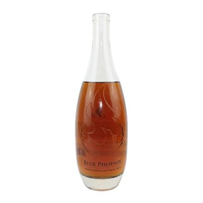 Wholesale bottles for vodka gin empty bottle 750ml liquor fancy vodka glass bottle