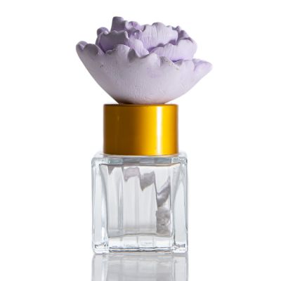 Home Small Crysyal Aromatherapy Bottle 25ml Empty Glass Reed Diffuser Bottle