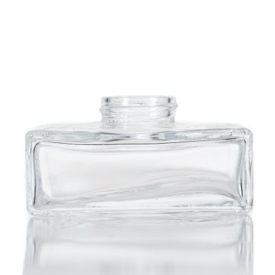 Luxury Diffuser Bottles Reed Short Square Small Aroma Diffuser Bottles With Cap