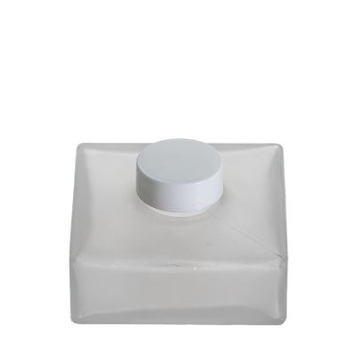 Custom Flat Square Difuser Bottle Reed Frost Diffuser Bottle 100ml With Cap