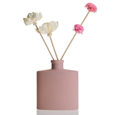 Wholesale Diffuser Pink Fragrance bottle Glass Empty 130ml Reed Diffuser Bottle