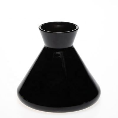 Custom Small 260ml Cone Shape Home Decor Glass Reed Diffuser Bottle For Air Fresh 