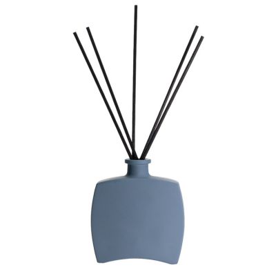 Home Decor Fancy 110ml Matte Grey Empty Diffuser Glass Reed Diffuser Bottle Wholesale 