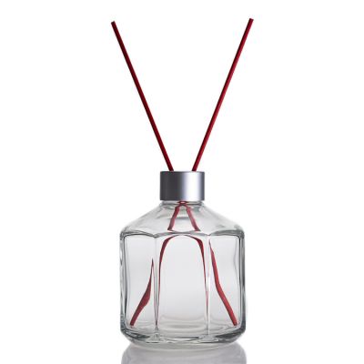 Home Decor Unique Aroma Bottle Clear 320ml Empty Aroma Diffuser Bottle With Cap 