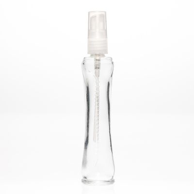 Wholesale 50ml Round Empty Rectangular Refill Perfume Atomizer Glass Spray Bottle for Cosmetic Packaging