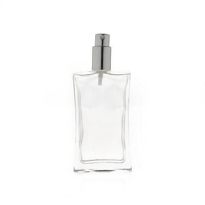 Cosmetic 100ml 10cl 3.5oz Luxury Crystal Empty Square Shaped Glass Perfume Bottle with Pump Spray