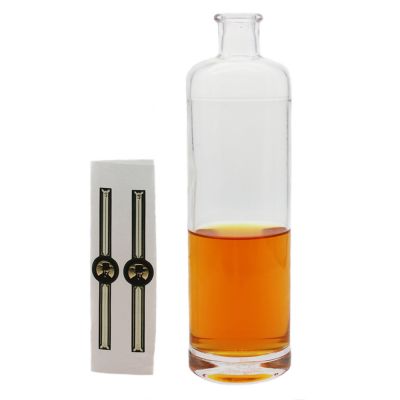 Super flint white glass beverage bottle for wholesale 375ml 500ml juice water bottle