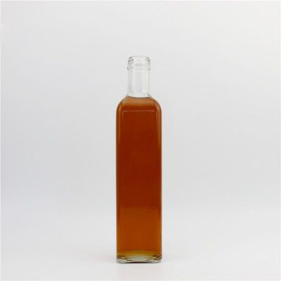 Glass round 500ml wine sake liquor spirits bottle with cork
