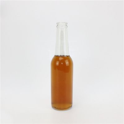 Clear flat wine whisky 250ml glass bottles for brandy with top lids