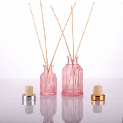 hot sale 95ml high end flower shaped glass bottle for fragrance diffuser