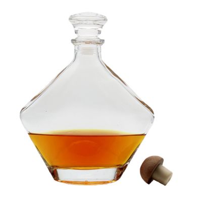 Custom durable using low price wine unique shape XO brandy bottles for whiskey