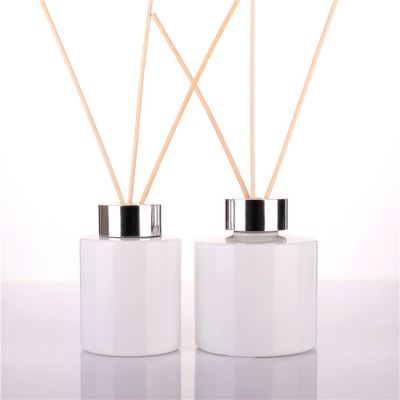 200ml hot sale round white glass bottle for fragrance diffuser