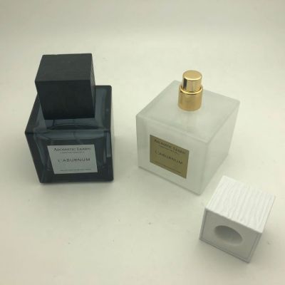 Simple popular 50ml 75ml 100ml luxury square perfume bottle