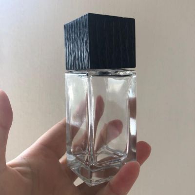 square perfume cap square glass empty 30ml perfume bottle