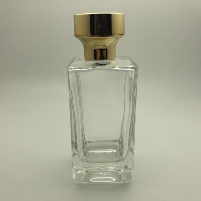 Factory Price 100ml Square Shape transparent Perfume bottle