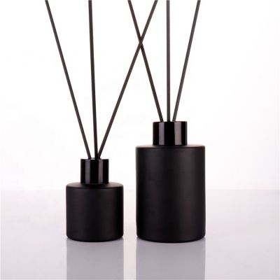 hot sale black home decoration empty round diffuser bottle for fragrance 120ml