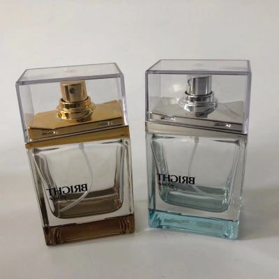 Custom made Unique design Men Cologne glass Perfume spray vial bottle 50ml