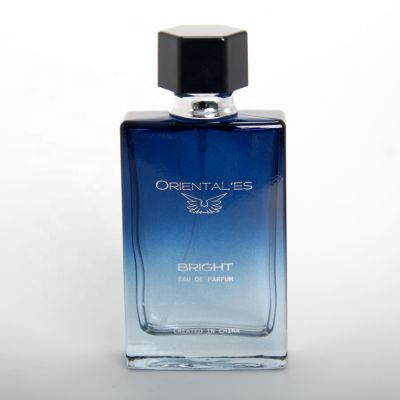 flat square blue night mens perfume bottles 50ml 