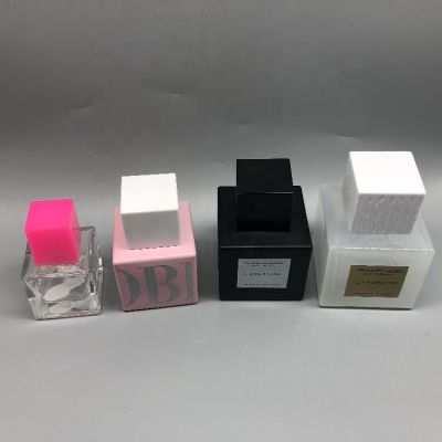 20ml 30ml 50ml 75ml 100ml square shape empty perfume glass bottle