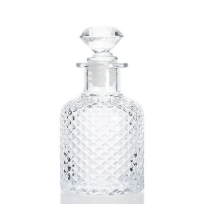 Bayonet Design Fragrance Diffuser 100ml Glass Reed Diffuser Bottle With Glass Stopper 