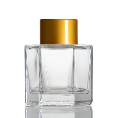 Six Arrises Design Empty Fragrance Bottles 50 ml Reed Diffuser Bottle For Fragrance Gift