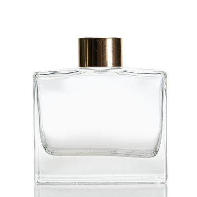 Classic Empty Perfume Bottles100ml 200ml Flat Square Shape Reed Diffuser Bottles Empty