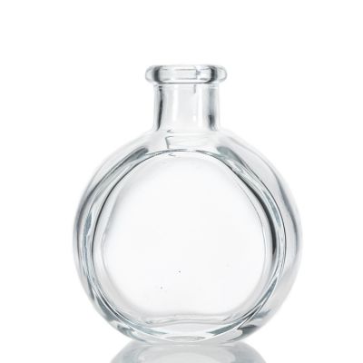 Crystal Mini Perfume Bottles 100 ml Glass Reed Diffuser Bottle With Glass Ball Plug