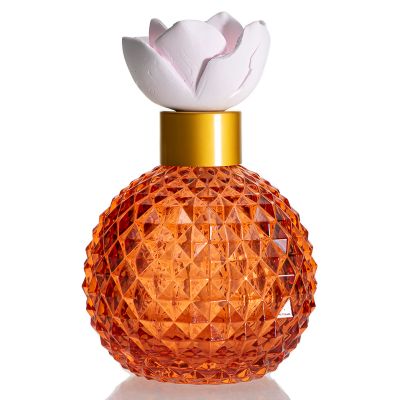 Wholesale Diamond Shape Fragrance Diffuser 200ml Glass Reed Diffuser Bottle