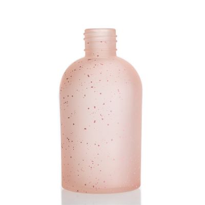 Pink Color Glass Reed Diffuser Bottle 220ml Perfume Bottle For Personal Care