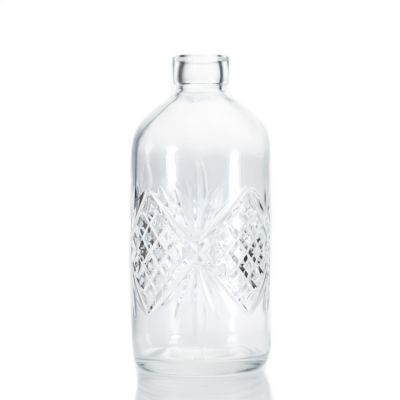 Custom Glass Bottle Diffuser 470ml Fancy Wine Bottle For Whisky