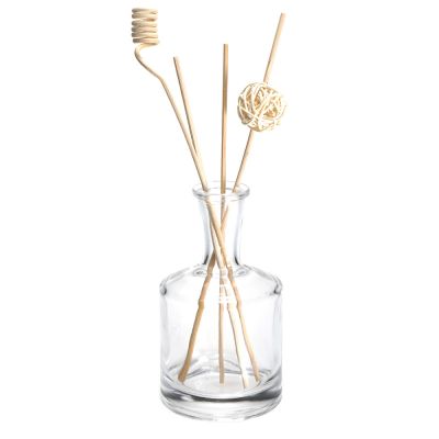 unique shape cork sealing glass bottles 250ml fragrance aroma reed diffuser bottle wholesale