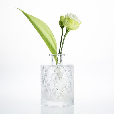 Supply Round Shape Diffuser Bottles 220ML Glass Home Fragrance Bottles For Decoration