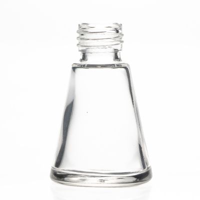 Cone Shaped Cosmetic Bottle 30 ml Perfume Scented Bottles Glass Reed Diffuser Bottle with Screw Neck