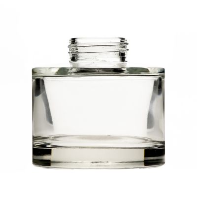 Cylindrical Shaped Clear Empty 150ml Air Freshener Fragrance Reed Diffuser Bottles Glass Wholesale