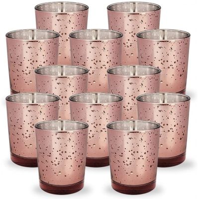 Mercury Glass votive Candle Holders aromatherapy Lavender glass Candle jar Mother's Day Gift