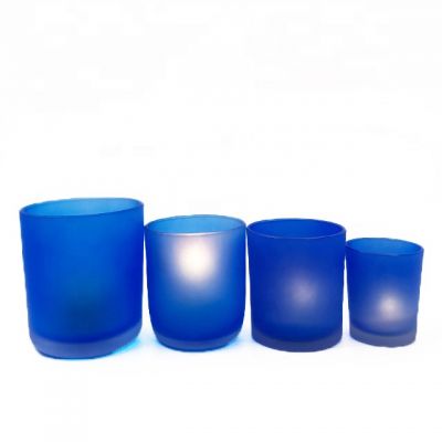 wholesale 3oz 6oz 8oz 12oz frosted-glass-candle-jar-with-lid
