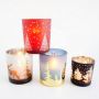 400ML custom glass candle jars by engrave and laser for home decoration