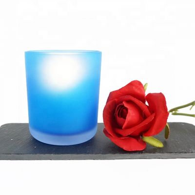 personalized candle jars 12oz blue candlestick holder for Easter Day