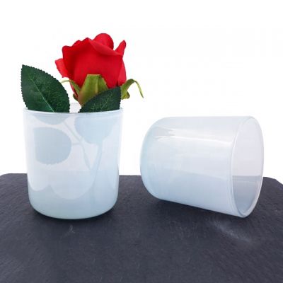 cheap candle jars 8oz empty tumbler candle jars white clear see through candle vessels