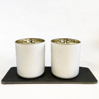 home decoration matte white with wax custom wedding decor candle jar