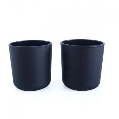 trading unique-candle-jars 8oz black matte empty candle holders for candle wax